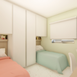 Projeto de quarto de solteiro