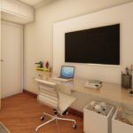 Projeto de bancada com painel e 02 volantes