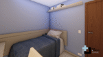 PROJETO DE QUARTO DE SOLTEIRO MASCULINO 2,60 x 2,80 m - 02.0012 - Imagem 3