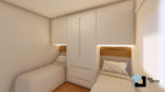 PROJETO DE QUARTO BRANCO E TAUARI PARA 02 CAMAS EMBUTIDAS NO GUARDA ROUPA 3,14 X 3,16 - 02.0057 - Imagem 10