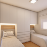 Projeto de guarda-roupa para 02 camas