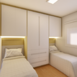Projeto de guarda-roupa para 02 camas