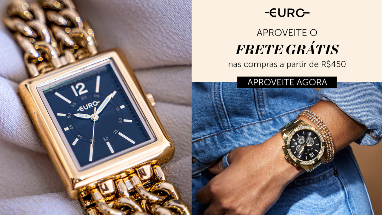 Cupom 10% OFF Euro Relógios